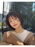 外ハネボブ 20代30代40代ヘア 小顔 大阪ボブ 梅田