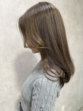 ルノン(LUNON) オリーブベージュ/韓国/レイヤー/ブリーチなし