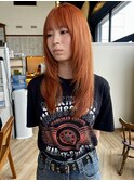 chill/オレンジベージュ×layer