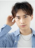 学生20代アースカラー前髪パーマ爽やかマッシュパーマF北浦和