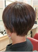 ミセス 首元すっきり丸みショートスタイル 美シルエット