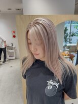 スタン 渋谷(Stam) ミルクティーベージュ人気レイヤーケアブリーチハイトーン渋谷駅