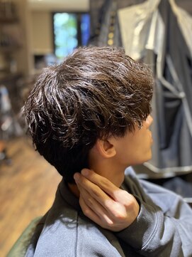 エクファフォーメン(EX-FA FOR MEN) ダークアッシュ/ニュアンスパーマ/韓国マッシュ/スペインカール