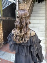 ネオリーブ チロル 横浜西口店(Neolive CiroL.)&nbsp;パーティーヘアセット♪人気なゆるっとハーフツインスタイル