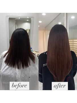 リゼル ユア 渋谷(RISEL YUA) ストレートでも馴染むシールエクステ