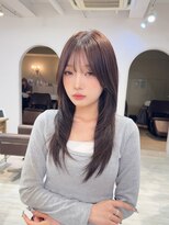 レイラバイアフロート 吉祥寺(Lila by afloat)&nbsp;ロングレイヤー/顔まわりレイヤー/ハッシュカット/ウルフカット