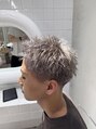 ユウ 渋谷(U) ホワイトカラー×短髪で男らしさの中に唯一無二なスタイルに！