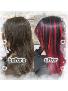 ヴォーグ(VOGUE) †レッド×ブラックアンブレラカラー†