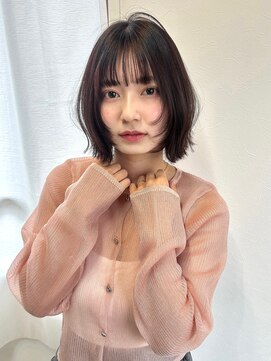 アンニュ(annuy) 【annuy_shiori】外ハネボブ×顔周りレイヤー/顔周りカット