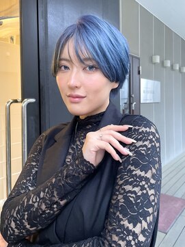 シオ ヘアー デザイン(Sio. hair design) ハイトーンブルー