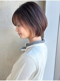 みね似合わせでかわいいショートボブに！30代40代50代前下がり