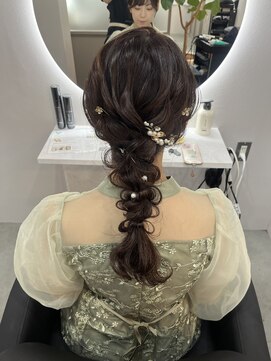 アレンヘアー 梅田店(ALLEN hair) 編みおろしヘアアレンジ