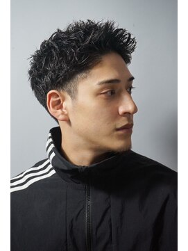 ヒロギンザ 銀座一丁目店(HIRO GINZA) スペインカール風アップバング×強めスパイラルパーマ