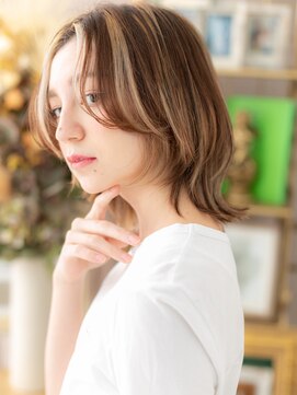 カバーヘア ブリス 北浦和(COVER HAIR bliss) カーテンバングハイライト小顔ハッシュカットc8北浦和20代30代