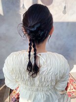 シキ(SIKI)&nbsp;カチモリ/リボンカチモリ/お呼ばれヘア/結婚式/タイトアレンジ