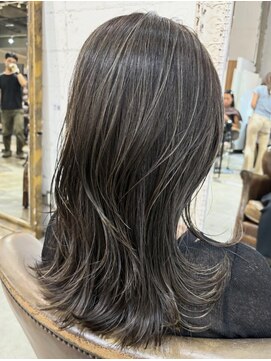 ノラ ヘアーサロン(NORA HAIR SALON) 【中迫】大人の上品なハイライトカラー白髪ぼかし 脱白髪染め