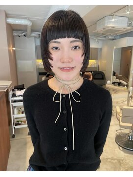 カイラ(KAILA) 【KAILA】レイヤーボブ　ダークアッシュ　マッシュウルフ◇奥村