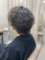 テーラヘアー 土浦店(TELA HAIR) 波巻きスパイラルのメンズウルフ