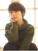 スポンテニアスショートボブ！頭の形もきれいに見えるショート！
