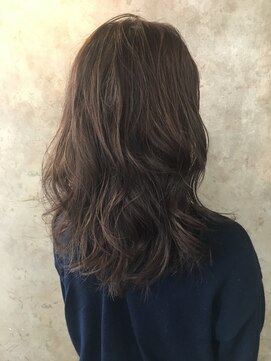 ヘア ドレス リッケ(hair dress lykke) 【lykke】くせ毛風無造作セミディ×Highlight Ash gray