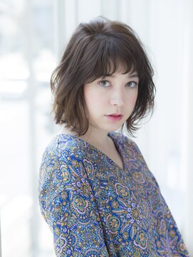 ヴァンカウンシル 伊勢佐木町店(VAN COUNCIL) 〈VANCOUNCIL〉ふんわりフリンジウェーブココアブラウン前髪