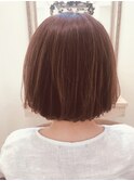 艶カラー【ショートボブ】小顔