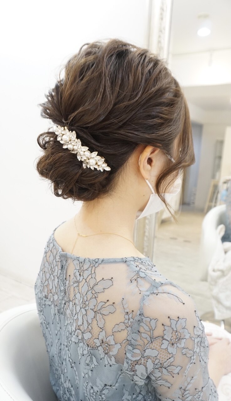 ウェーブアップスタイル ヘアセット：L107861465｜ヘアアンドメイク