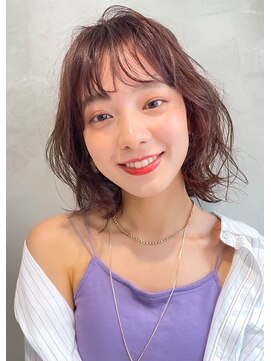 シエナ 渋谷(Siena) Siena   ピンクブラウン×鎖骨ミディ　渋谷