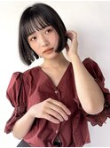 黒髪　ストレートボブ　ミニボブ【清水豊】