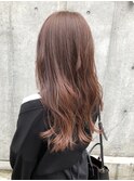 ロング/ くすみピンク