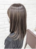 艶ベージュストレート