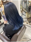 【北見】#ネイビーブルー#グラデーションカラー