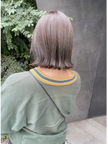カノイ(KANOI)&nbsp;切りっぱなしボブ×シルバーグレージュ＊