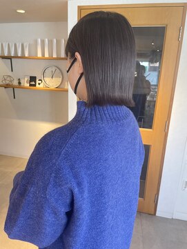 リアン(Lien) 切りっぱなしbob/タイトスタイル/シルバーグレージュ/山根優