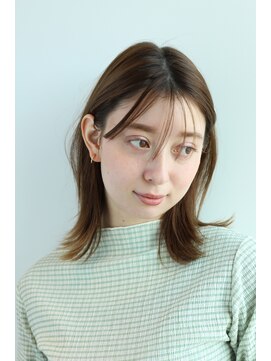 エクリフルール(equri fleur) 【目黒】 シースルーバング+ストレートボブ