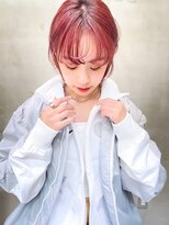 レニーバイエース(LANY by ACE)&nbsp;【LANY 横浜】ピンクベージュ×シースルー前髪