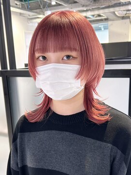 アルバム 池袋(ALBUM) チェリーレッドウルフ_ショコラアッシュふんわりカール_ba441091