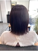 切りっぱなしボブ