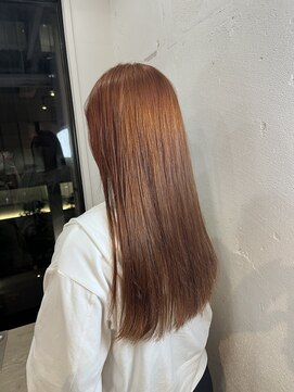 ヘアーワークス ヘルム 渋谷店(HAIR WORKS HELM) [HELM渋谷]オレンジカラー