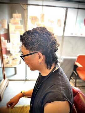 モリヲ商店 mallet fade perm