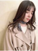 ふんわりレイヤー 抜け感 セミロング