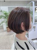 柔らかショート ダークグレイジュ