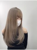 網紅レイヤー+ピンクアッシュベージュ