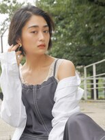 デイジー インデックスヘア 大島店(DAISY index hair)&nbsp;ウルフパーマ/アッシュブラック/フレンチカジュアル/ボブパーマ