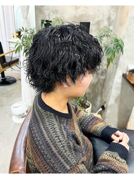 エトネ ヘアーサロン 仙台駅前(eTONe hair salon) マッシュ×波巻きツイストスパイラルパーマ