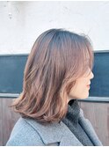 ミディアムレイヤーゆるめパーマ