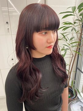 ジルスタジオ(JILL STUDIO) JILL STUDIO 姫カット/ゆるふわカール/レッドバイオレット