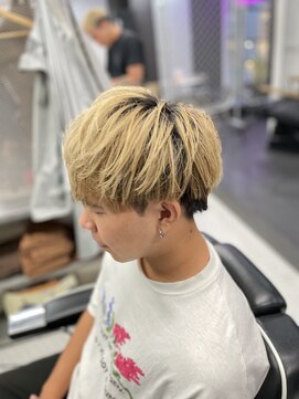 リプレイ 草津店(RIPLAY) ベリーショート/ダークアッシュ/ニュアンスパーマ/韓国マッシュ