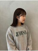 美髪*外ハネミディ*オリーブグレージュ*髪質改善【Zina札幌】
