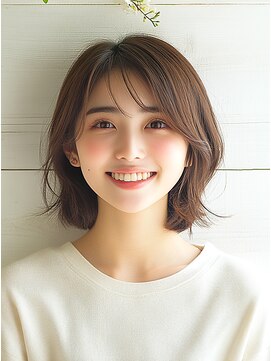 フレア 心 武庫之荘(flare) ★前髪イメチェンこなれミディレイヤーボブウルフネビージュ小顔